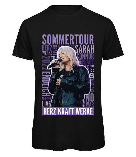 Sarah Connor T-Shirt Herz Kraft Werke Sommer-Tour 2022