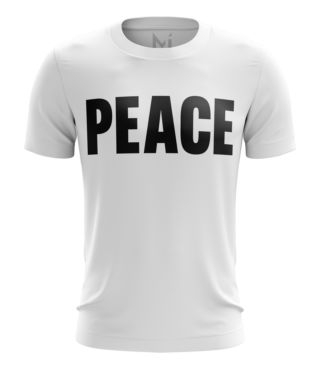 Sarah Connor T-Shirt PEACE weiß
